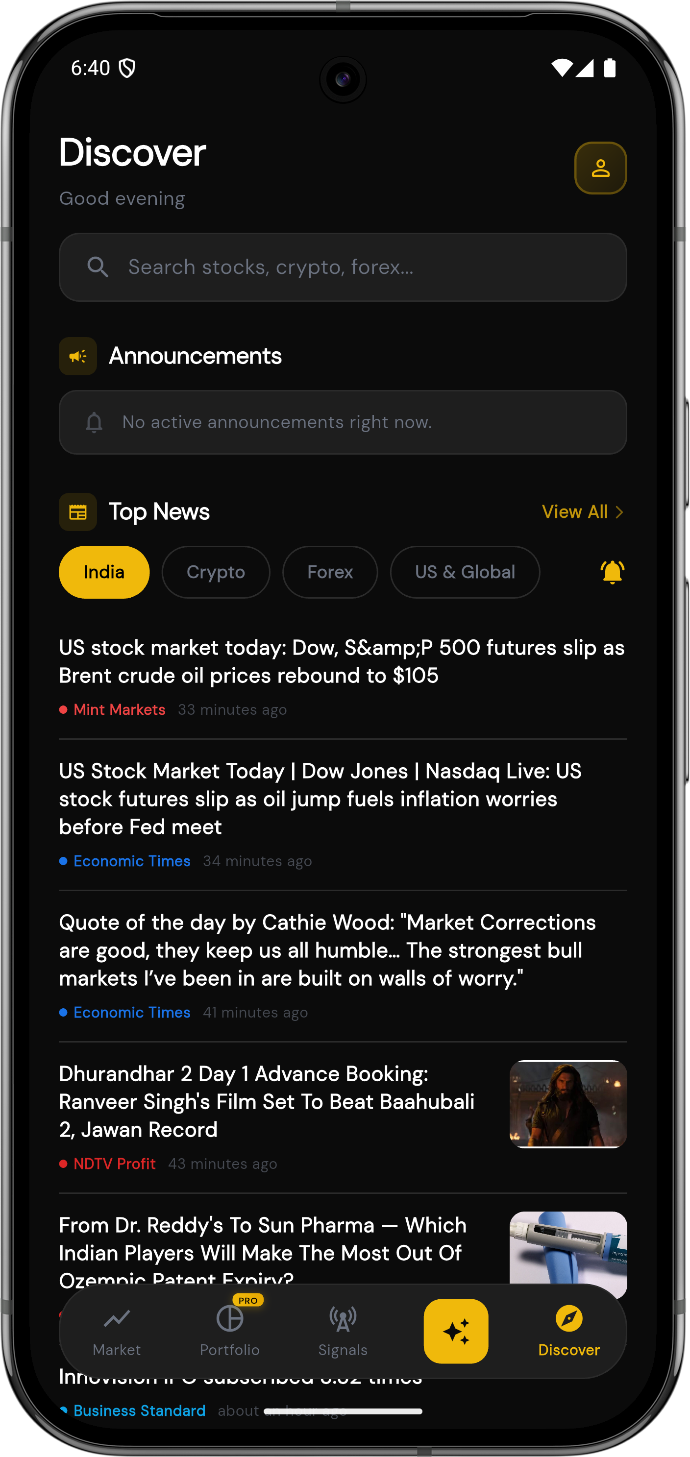 Marketdesk AI smart stock screener with 50+ AI-powered filters